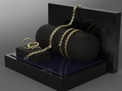 panther chain necklace only necklace  3D print model
