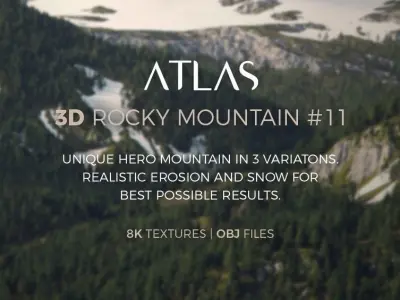 Atlas - 3D Rocky Mountain 11 3D model
