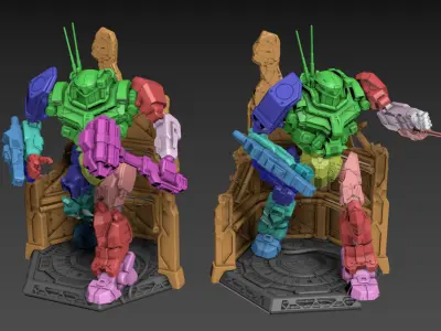 Dark Knight Poseable 160mm and 50mm 3D print model