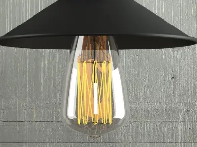 Hanging lamp 12 Loft Design 3D model