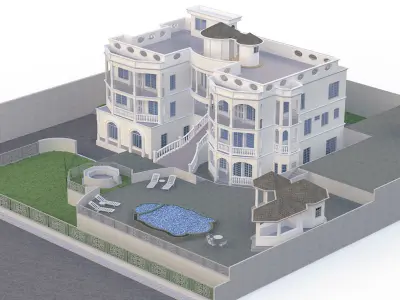 Modern classical House 3D model