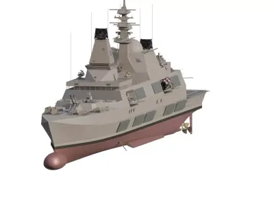 GREEK ADVANCED NAVY DESTROYER 3D model