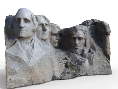 Mount Rushmore National Memorial High Detail 3D Printable 3D print model