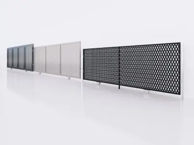 Sliding gate or door - Full parametric Revit Family 3D model