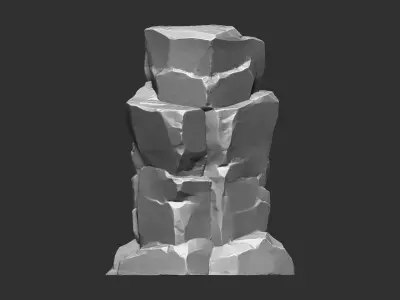 3D Mountain rock Zbrush sculpt 3D model