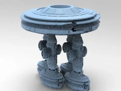 Mars Storm Tech Rocks 7 designs 3D model