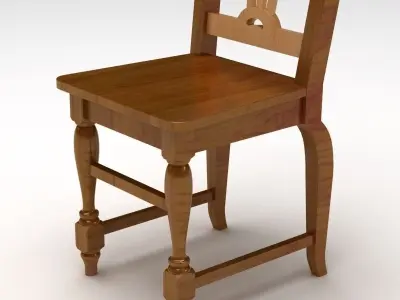 Wooden Chair 3D model