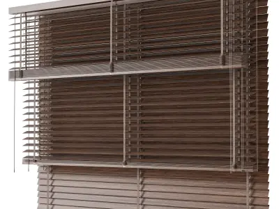 Wooden blinds Set 22 3D model