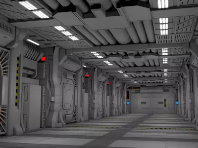 Sci Fi Corridor 3D model
