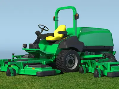  Large Area Lawn Mower on Grass Fur 