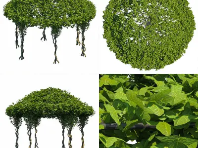 Gazebo Greenery 3D model