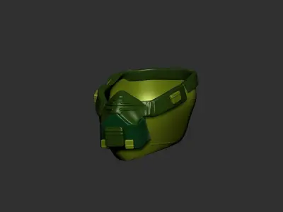 helmet high poly sculpt 3d printable  3D model 95