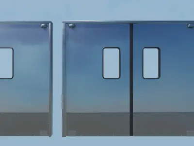 Doors Classic and Modern Low-poly 3D model