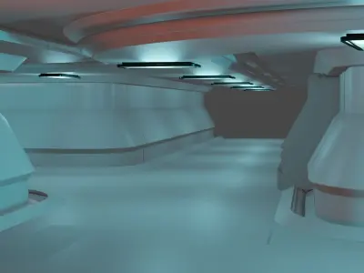 Sci-fi Scene for renders 3D model 3D model