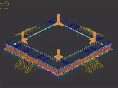 Competition Arena - Athletics - Yantai 03 3D model