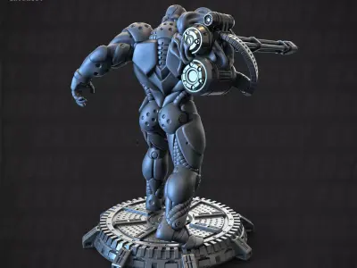 BGC Bloomers GAU Unit 130mm and 32mm 3D print model