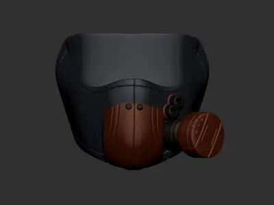gas mask helmet high poly sculpt 3d printable 3D model purchase