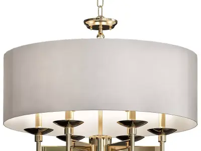 Currey and Company 9299 Bering 6 Light Chandelier 3D model