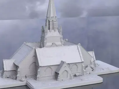Tortuga Church 2 3D 3D model