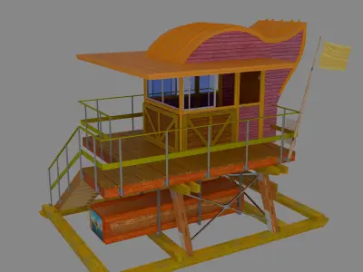 Lifeguard Tower 3D model