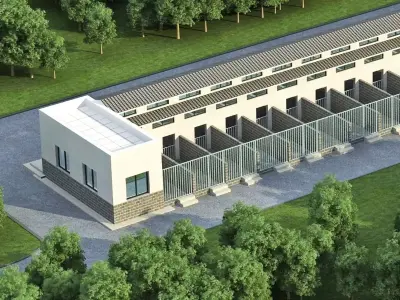 Animal Shelter - Kennel Facility 3D model