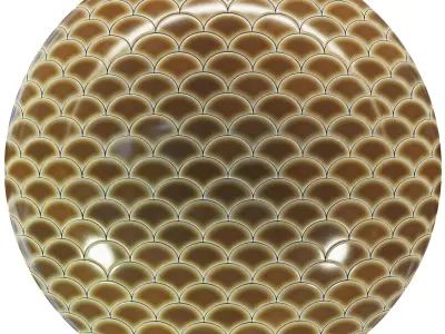 Unique Wall Tile 02 - Turtle shell-Seamless Texture