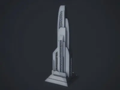 Sci-fi Building 3D print model