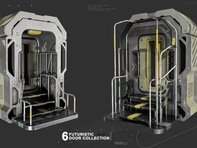 Sci-fi Door VOl-1 3D model