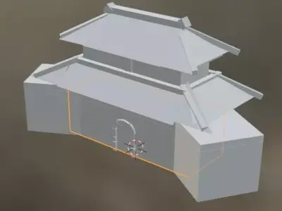 Sungnyemun japanese building Free 3D model