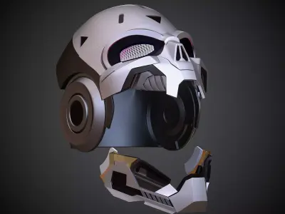Tactical Cyberskull Helmet Files 3D model