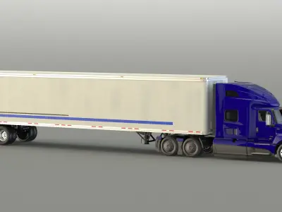  International LT625 with Semi Trailer 