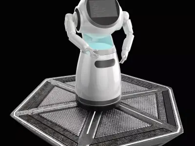 Robot octopus stand 3D model