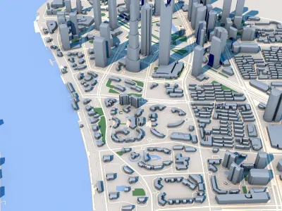 Shanghai Tower Skyscraper in Shanghai China 3D model