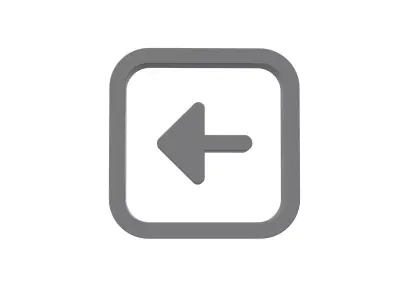 3d arrow alt square right Low-poly 3D model