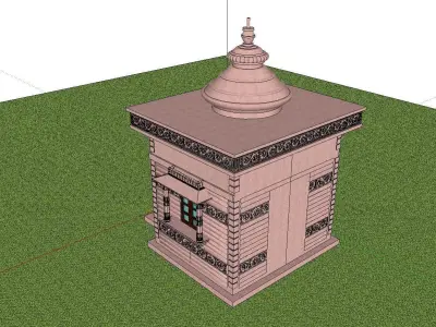 Architecture-Religion-God-Culture-Temple-0275 building with o... 3D model