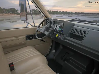  Chevrolet Kodiak C6500 Flatbed Truck White-Red 