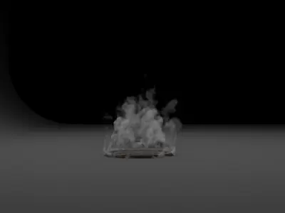 Steam from the manhole vdb 3D model