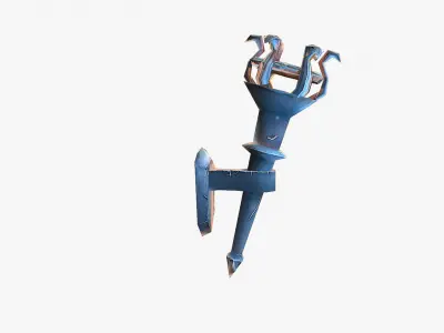 Torch 2 Hand Paint Low-poly 3D model
