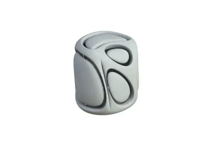 SciFi Cube Object No 68163 Low Poly Shape Low-poly 3D model