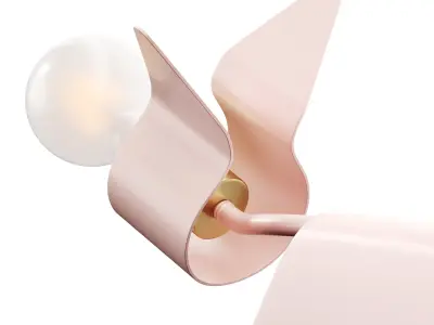 Penelope Modern Industrial Iron Feline Kids Lamp by Jonathan Y 3D model