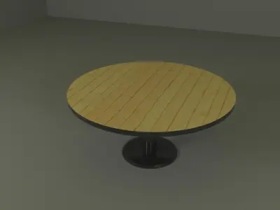 table round with base Free 3D model
