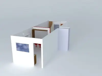 patriciaorkut house with door Free 3D model