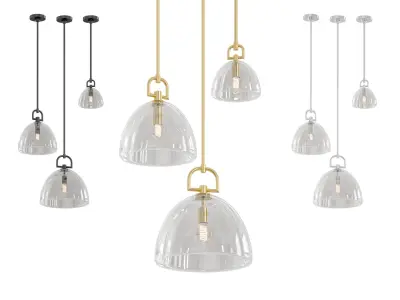 RH Botanist Dome Pendant 3D model