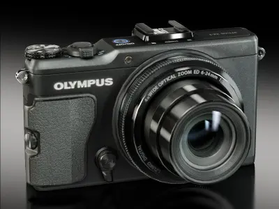 Olympus XZ-2 iHS advanced compact digital camera Low-poly 3D model