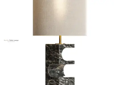 Boveda Stone Table Lamp 3D model