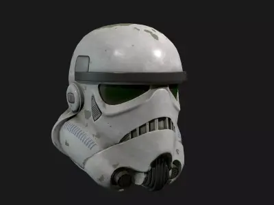 Storm trooper Low-poly 3D model