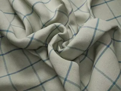 Windowpane Linen Check 4K Texture