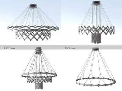 Z chandeliers 3D model