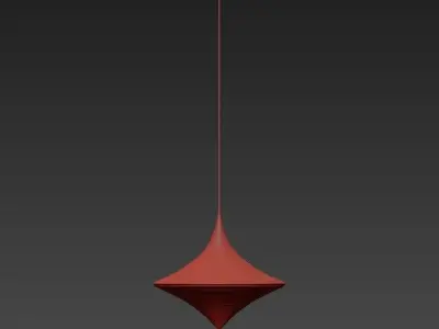 Chandelier pendant light hanging from ceiling 3D model