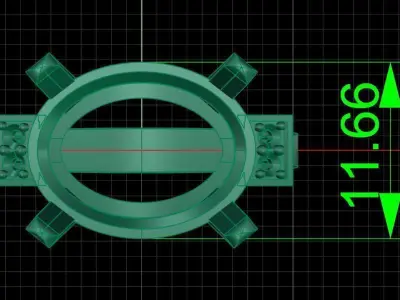 Jewelry ring 399 3D print model